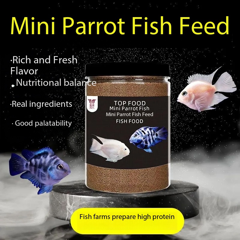 Baby Food High In Protein - Pakan Ikan Mini Parrot Spirulina Astaxanthin