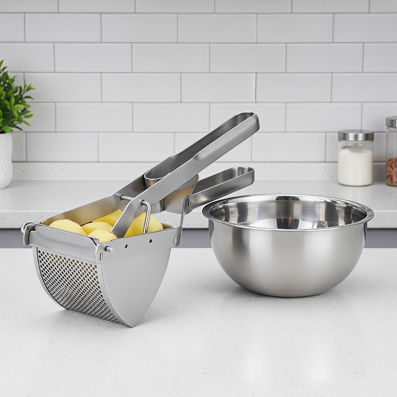 Baby Food With Iron - Penghancur Kentang Stainless Steel Multifungsi Manual