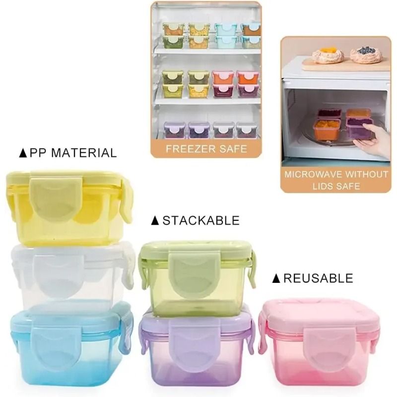 4Pcs Wadah Penyimpanan Makanan - Baby Food Prep Containers ulasan dan harga