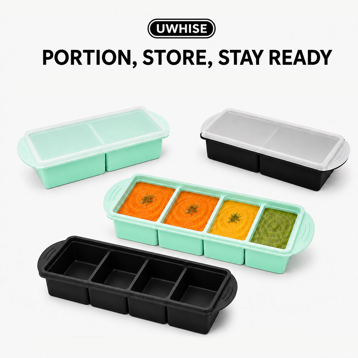 Uwhise Wadah Penyimpanan Makan - Baby Food Prep Containers ulasan dan harga
