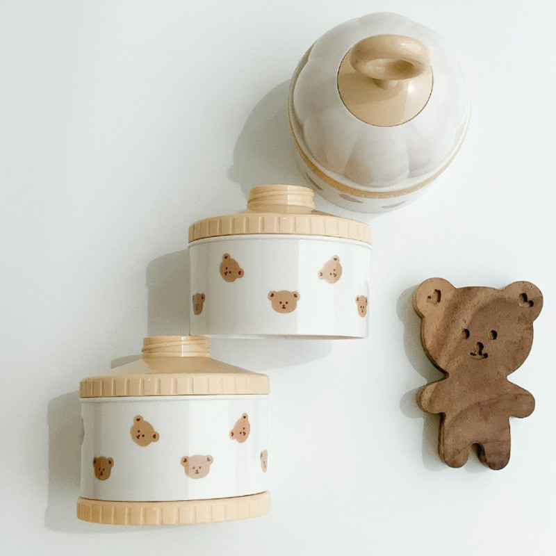 Kotak wadah susu beruang lucu, - Baby Food For 1 Year Old ulasan dan harga